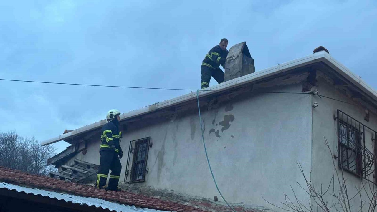 Bilecik’te baca yangını
