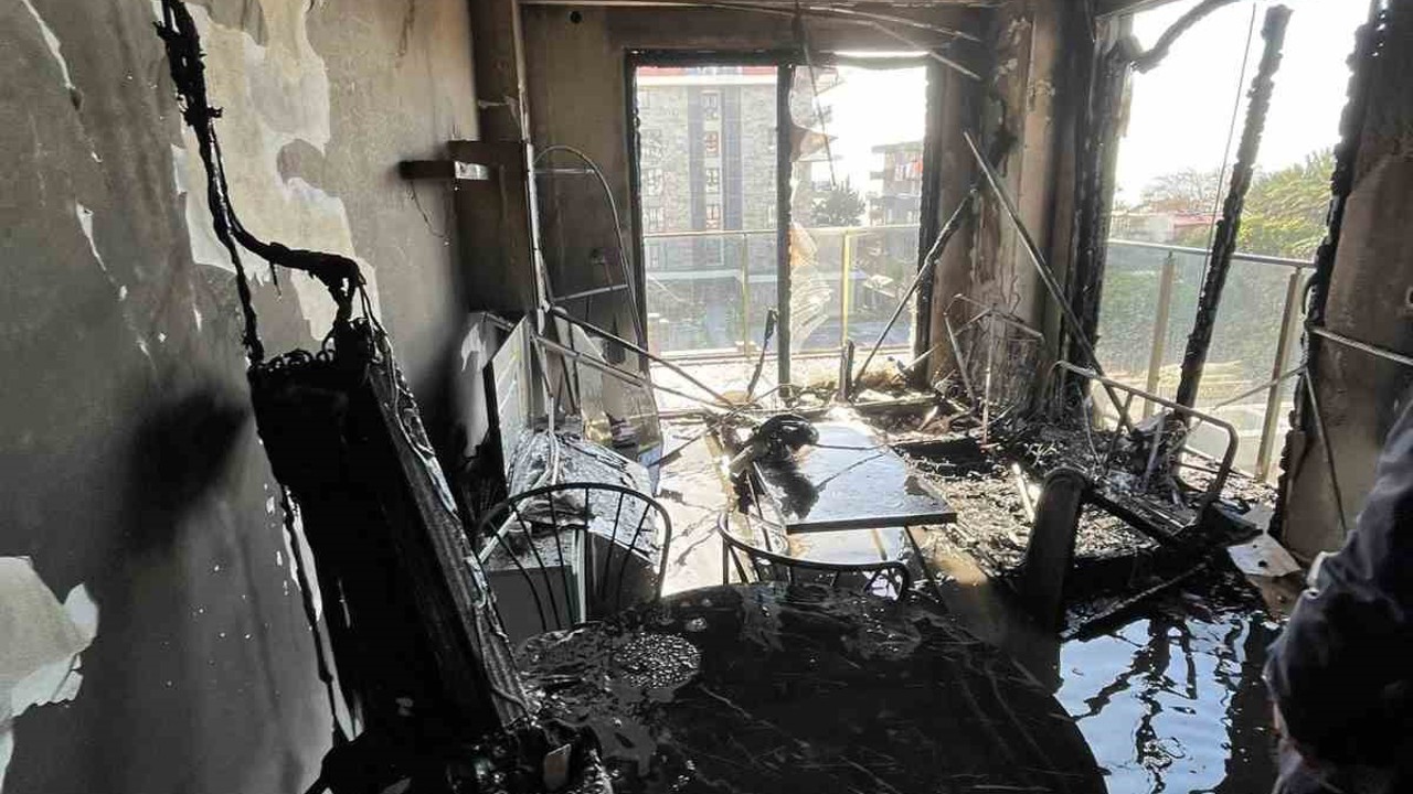 Alanya’da korkutan yangın
