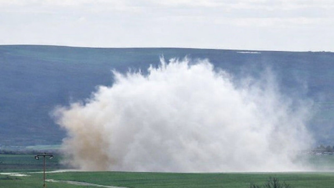 Muratlı çevreyolunda su hattı patladı
