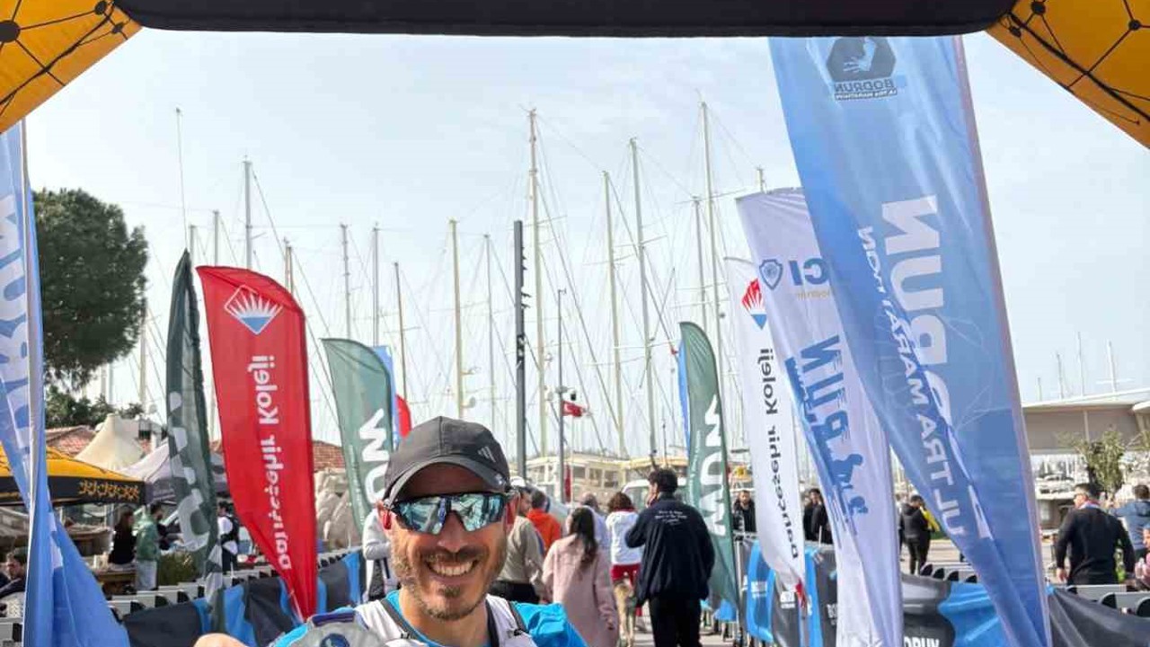 Zorlu 60 kilometreyi koştu, Datça’nın adını kürsüye yazdırdı
