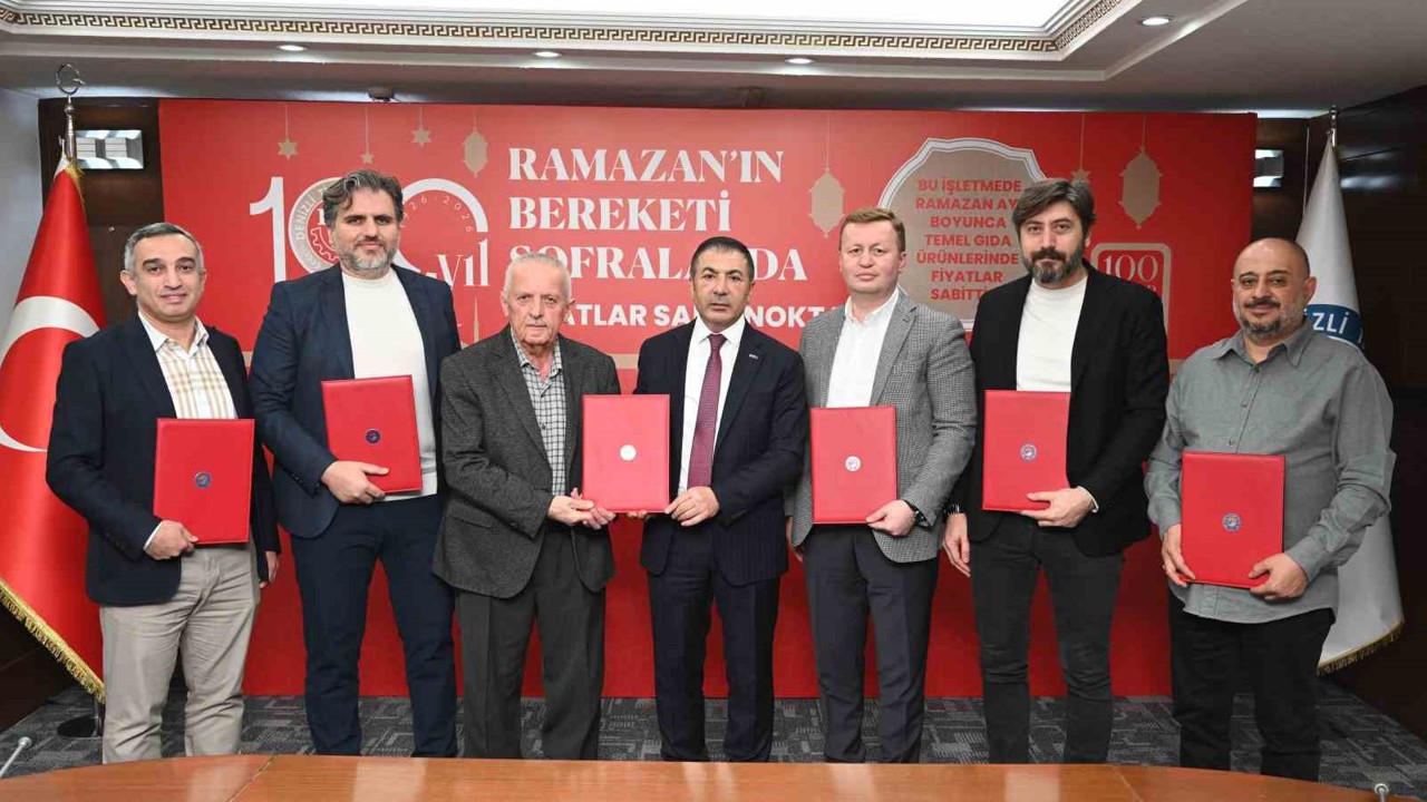 DTO’nun öncülüğünde Denizli’de Ramazan ayında temel gıdada sabit fiyat uygulaması başlatıldı
