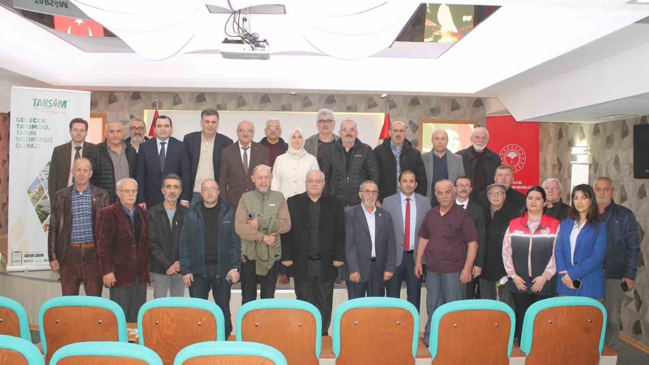 Çiftçilere tarım sigortası anlatıldı
