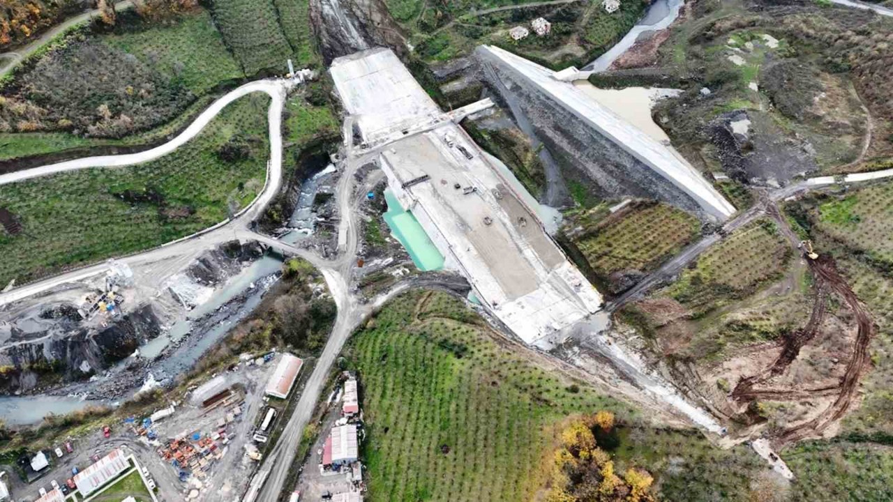 Salıpazarı Barajı inşaatının yüzde 77’si tamamlandı
