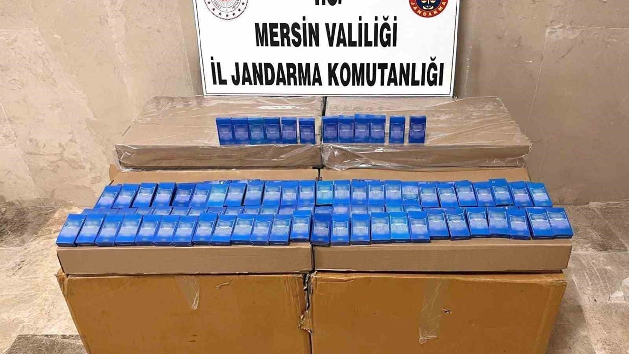 Mersin’de 10 bin 500 paket kaçak sigara ele geçirildi
