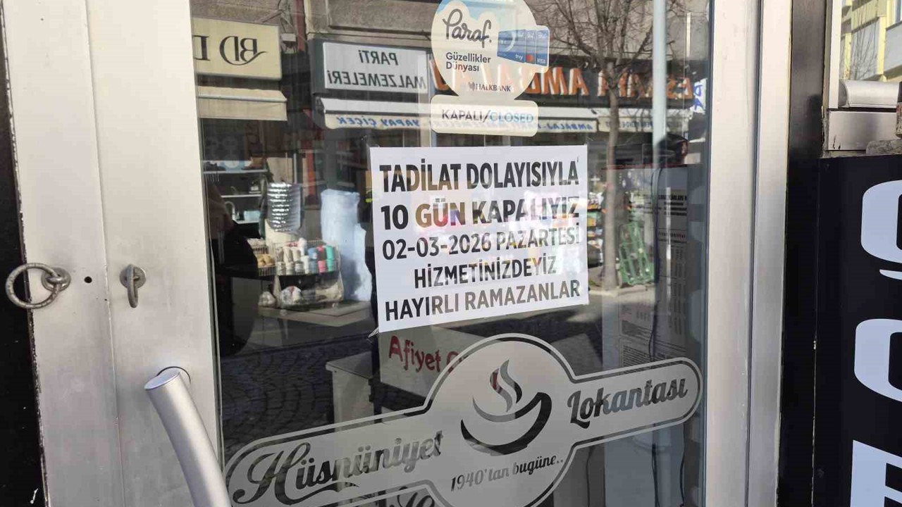 Ramazan ayını fırsat bilen esnaf tadilata başladı
