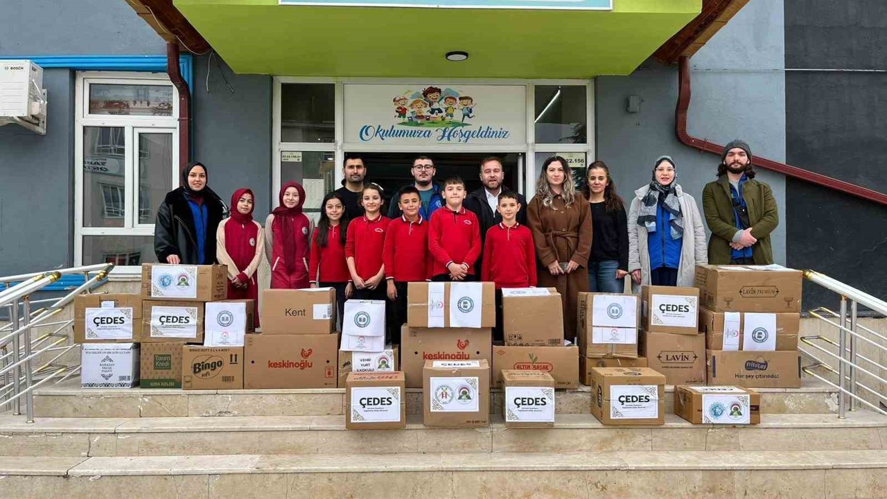 Karapınar’da üç okuldan Ramazan’da anlamlı dayanışma
