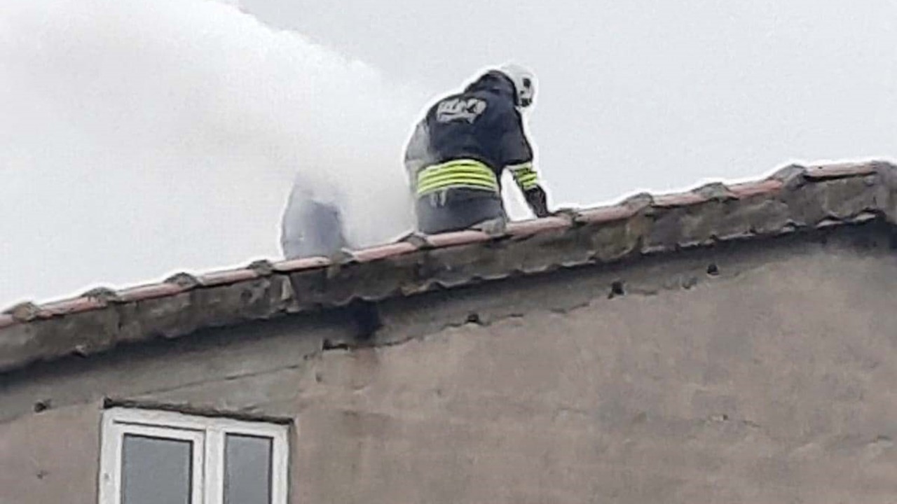 Muratlı’da baca yangını korkuttu
