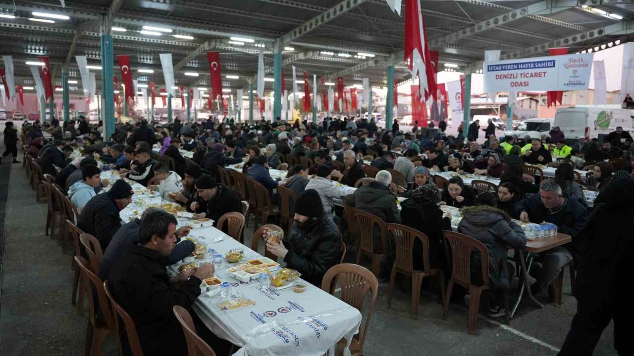 Denizli Ticaret Odasının geleneksel iftar sofrası bu yıl Sevindik ’de kuruldu
