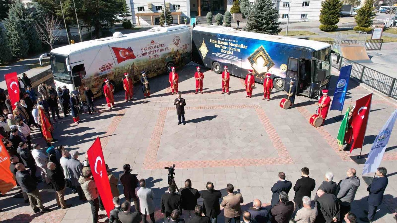 Talas’ta müze otobüsler yola çıktı
