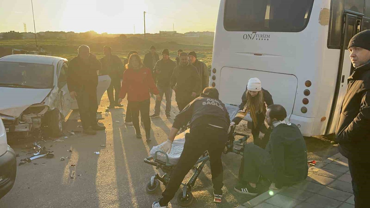 Çorlu’da zincirleme kaza: 1 yaralı
