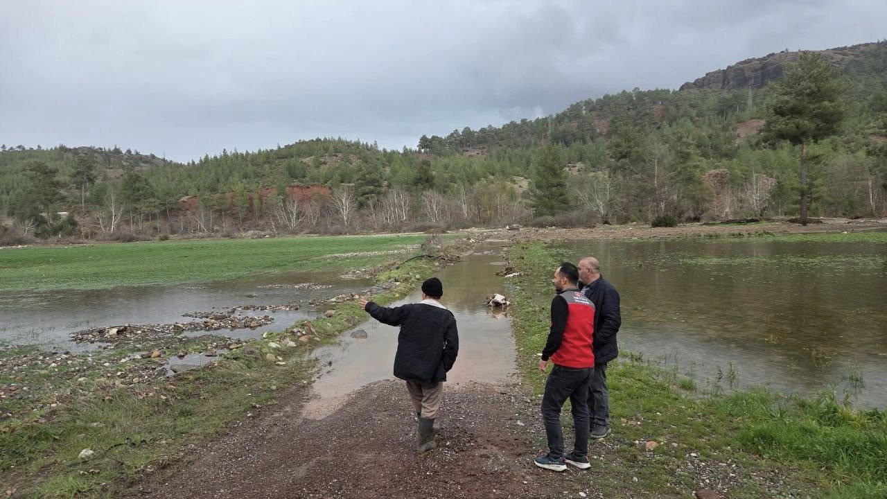 Menteşe’de sağanak yağışların ardından tarım arazilerinde hasar tespit çalışmaları başladı
