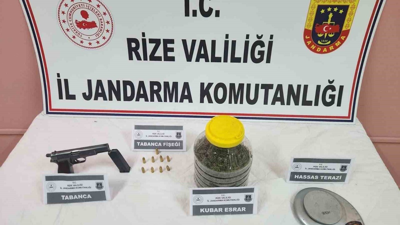 Rize’de uyuşturucu operasyonu

