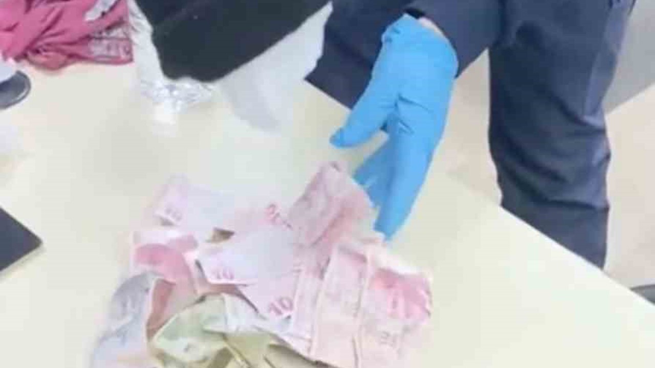 Dilencilik parasını çocuk bezine sakladılar
