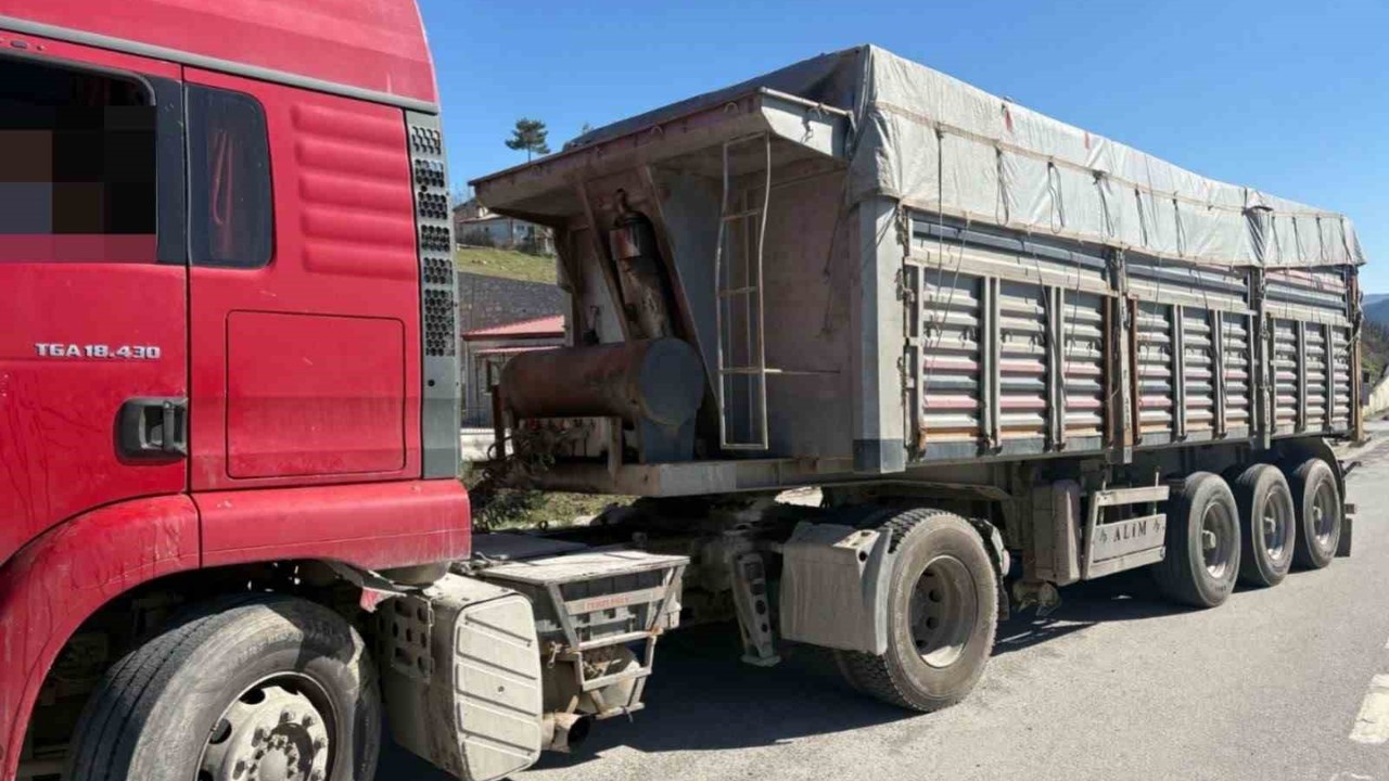 Kantara girmeyen tıra 48 bin 70 TL ceza
