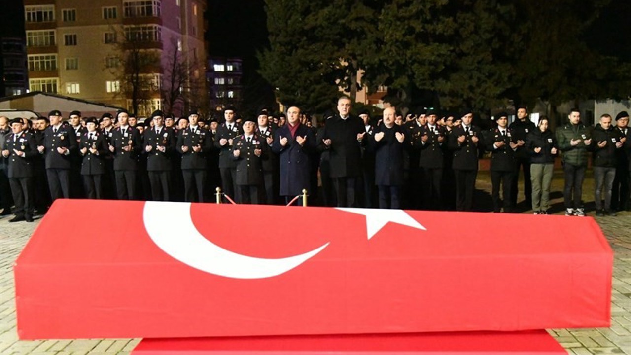 Hayatını kaybeden jandarma uzman çavuş için tören düzenlendi
