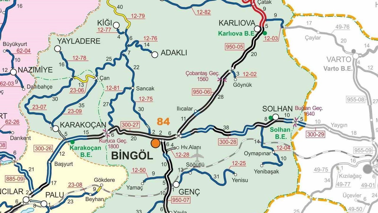 Bingöl-Erzurum karayolu tır trafiğine kapatıldı
