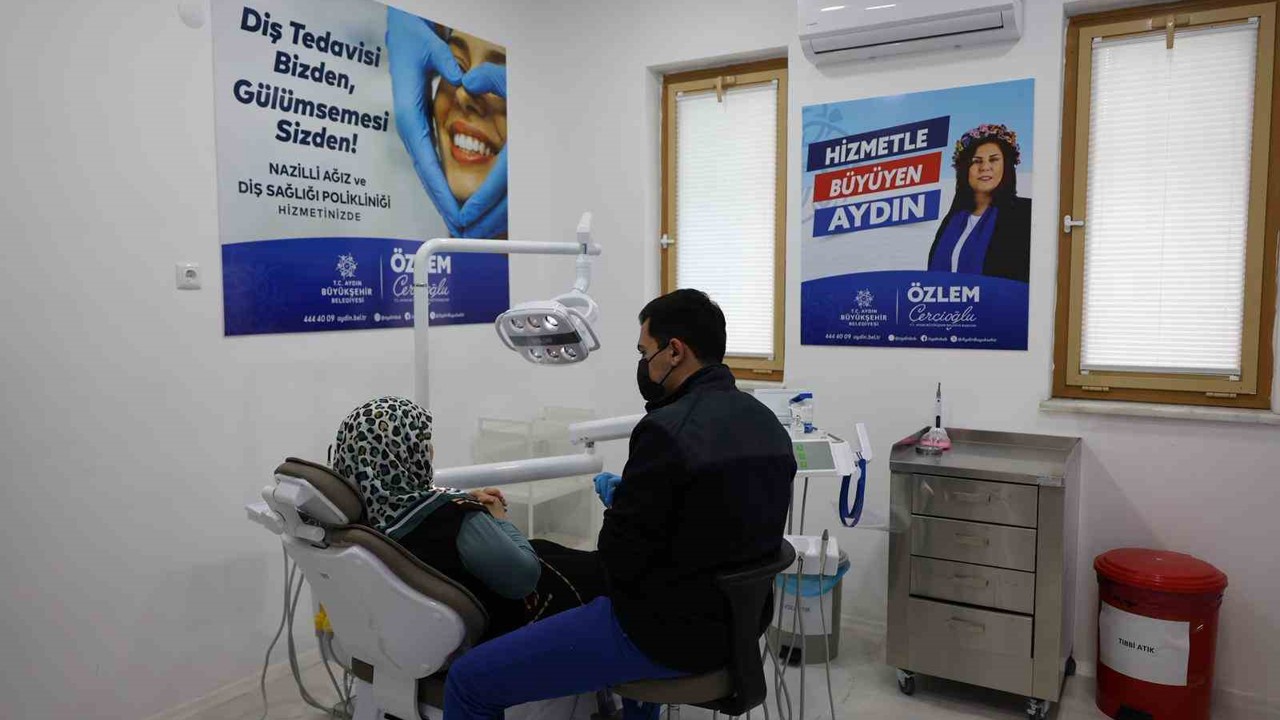 Nazilli Ağız ve Diş Sağlığı Polikliniği’ne vatandaşlardan yoğun ilgi
