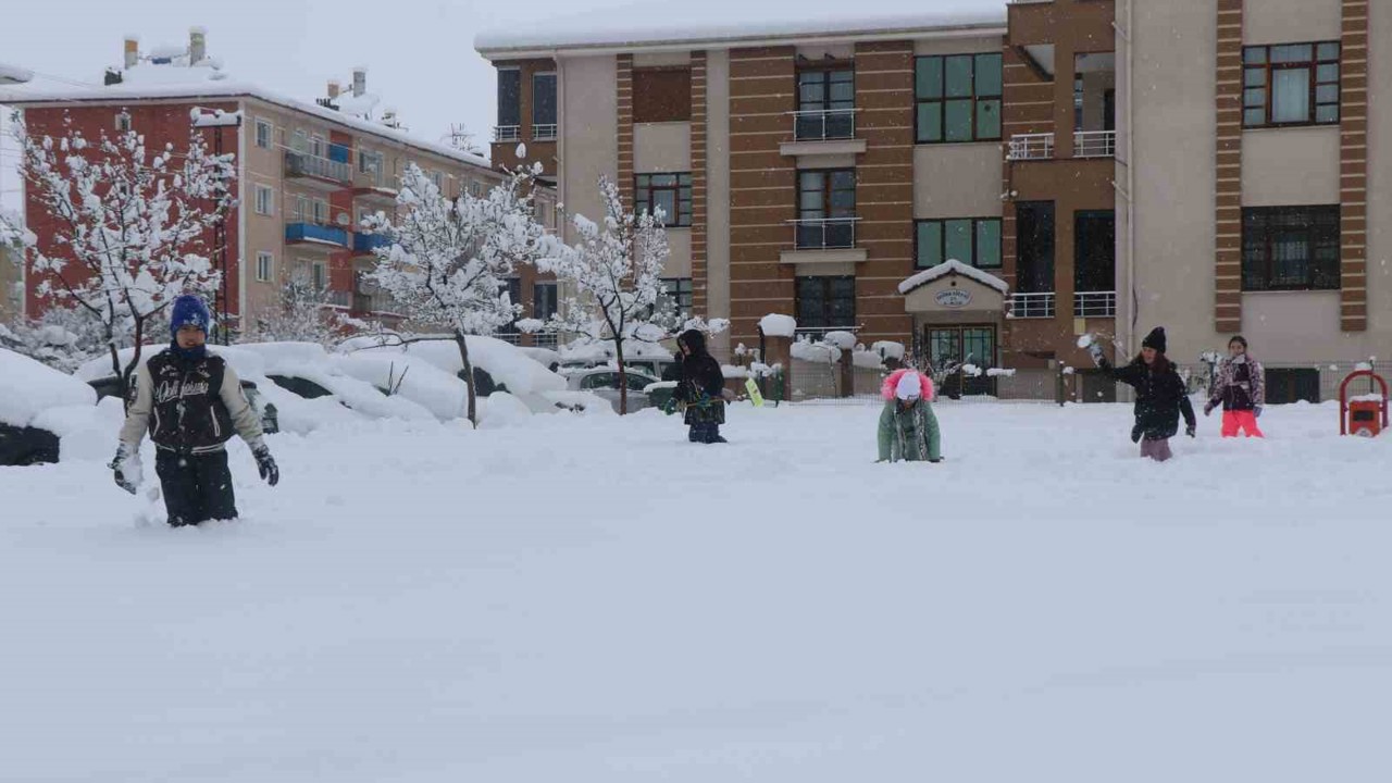 Erzincan’da eğitime kar engeli! Okullar 1 gün daha tatil
