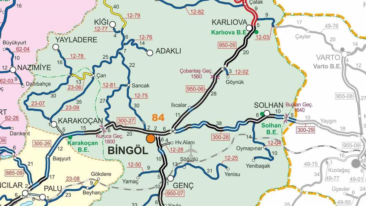 Bingöl-Erzurum karayolu tır trafiğine kapandı
