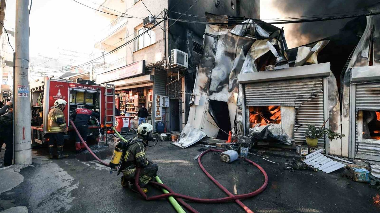 Buca’da iş yerinde yangın

