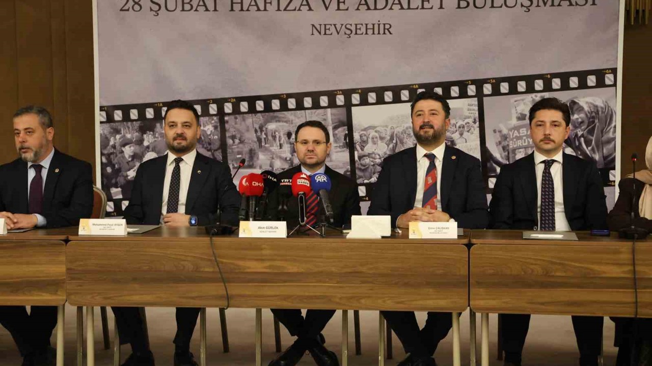 Bakan Gürlek, Nevşehir’de 28 Şubat mağdurlarıyla buluştu
