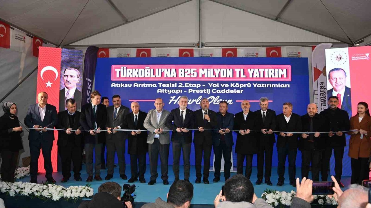Büyükşehir’in Türkoğlu’ndaki 825 milyonluk dev yatırımlarının açılışı gerçekleştirildi
