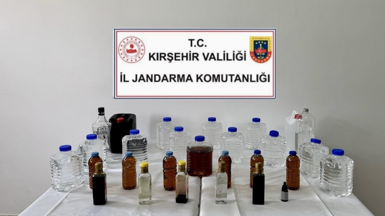 Kırşehir’de kaçak alkol operasyonu
