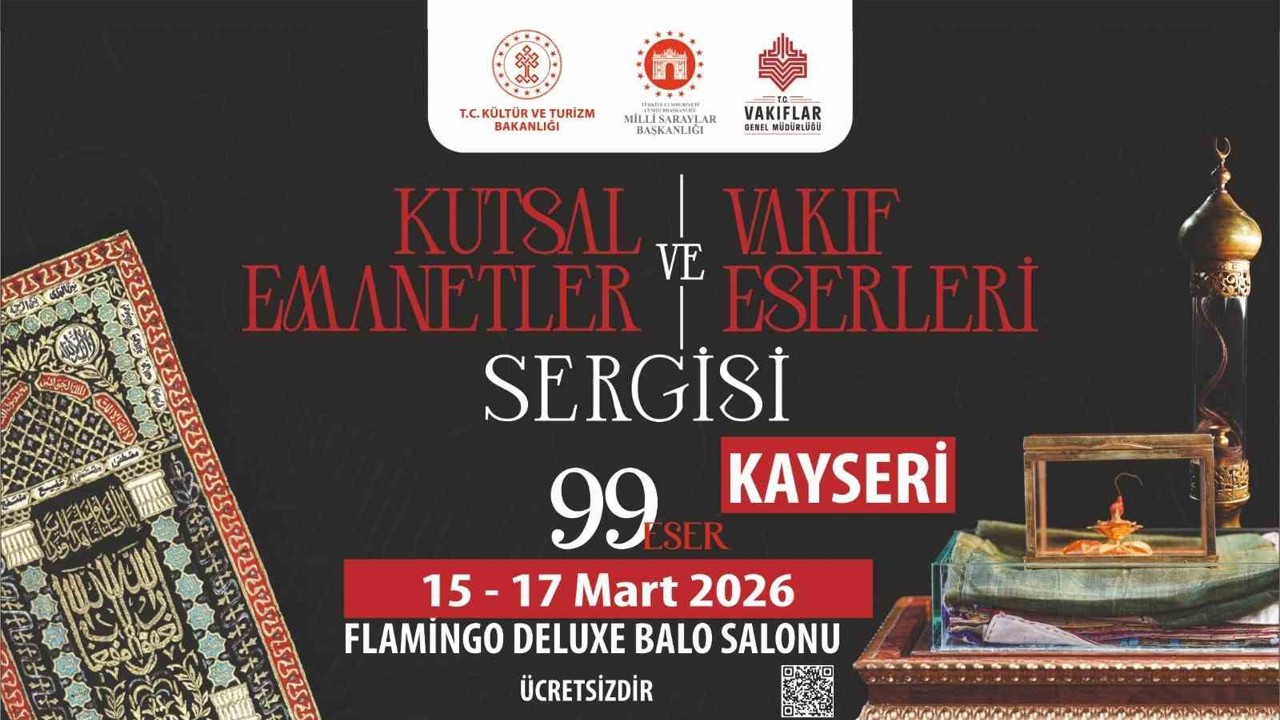 Kutsal emanetler Kadir Gecesi Kayseri’de
