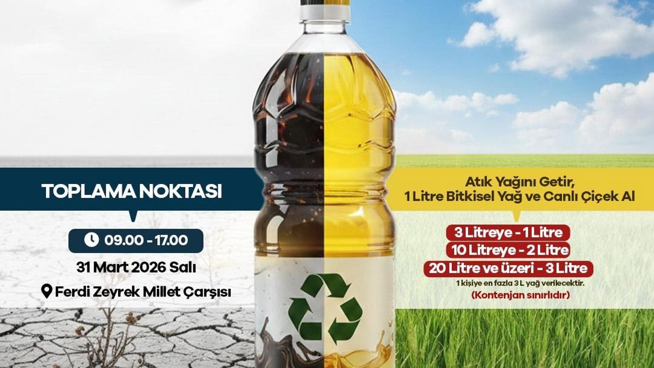 Manisa’da ‘atık yağını getir, suyunu kurtar’ kampanyası
