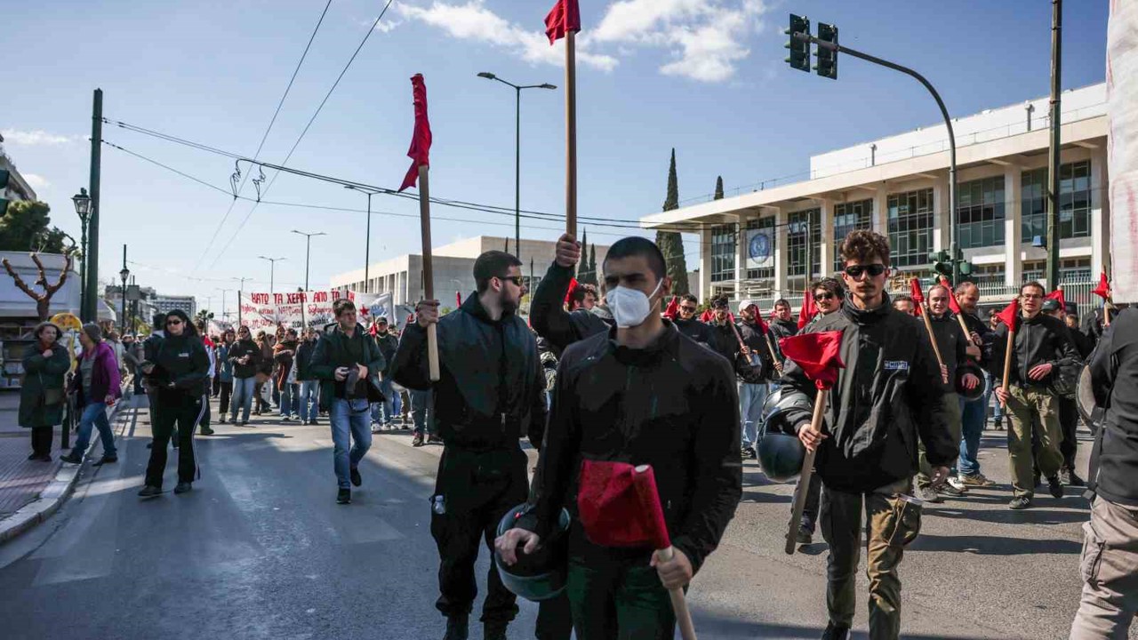 Yunanistan’da ABD ve İsrail’in İran’a yönelik saldırıları protesto edildi
