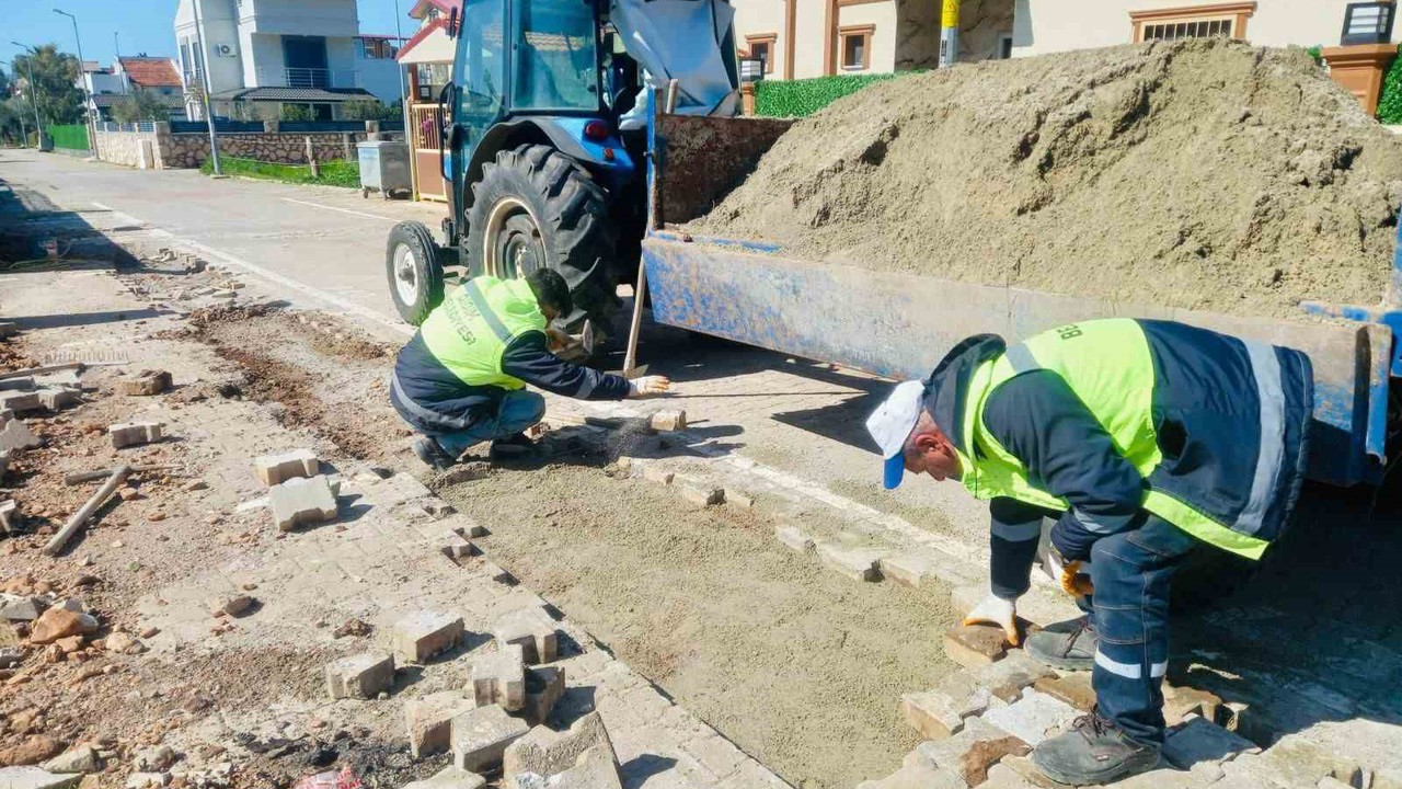 Didim Belediyesi Akbük’te saha çalışmalarını sürdürüyor
