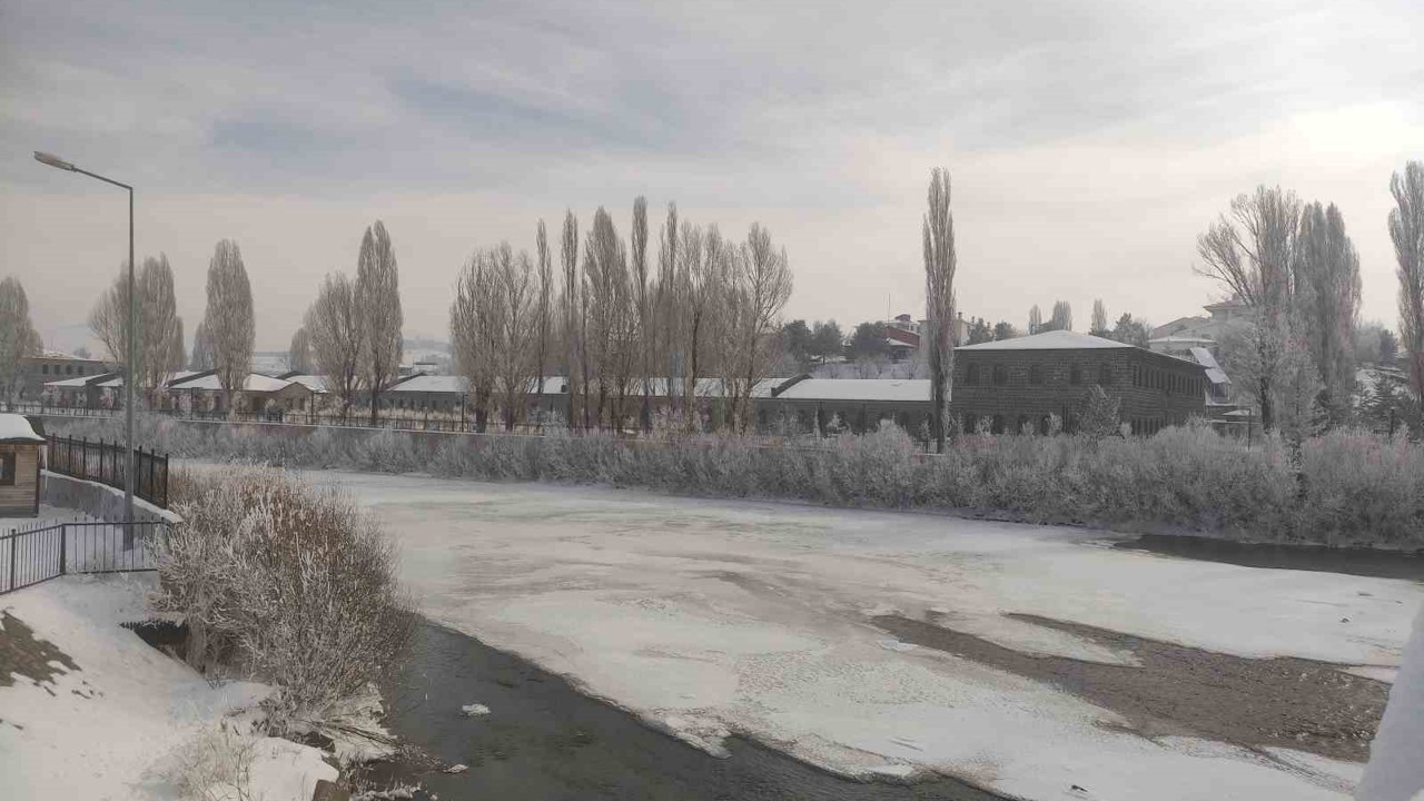 Ardahan’da kar yerini soğuk havaya bıraktı
