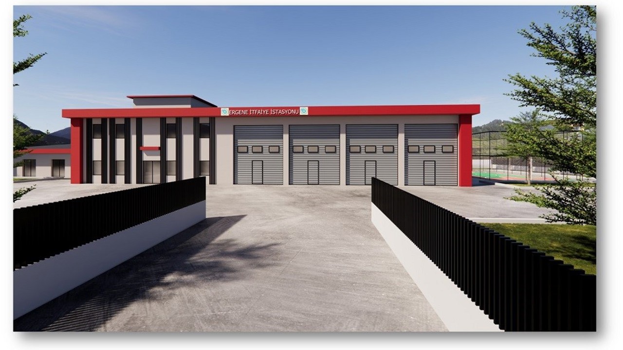 Ergene’ye 8 araç kapasiteli itfaiye istasyonu
