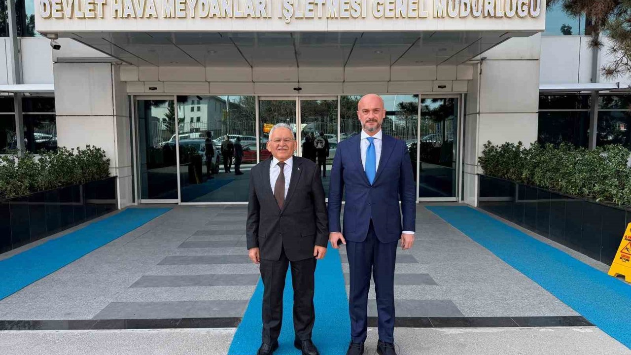 Başkan Büyükkılıç, DHMİ Genel Müdürü Çakmak’ı ziyaret etti
