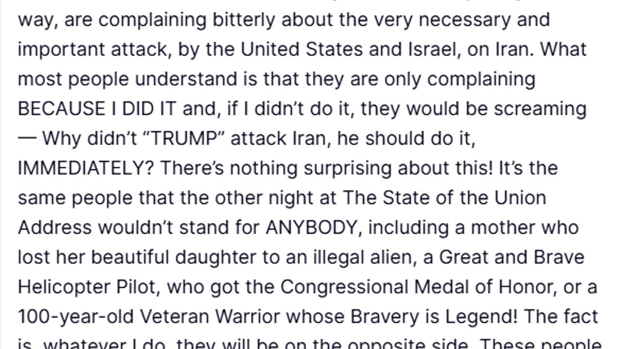 Trump’tan Demokratlara İran tepkisi: "Ne yaparsam yapayım karşısında olacaklar"
