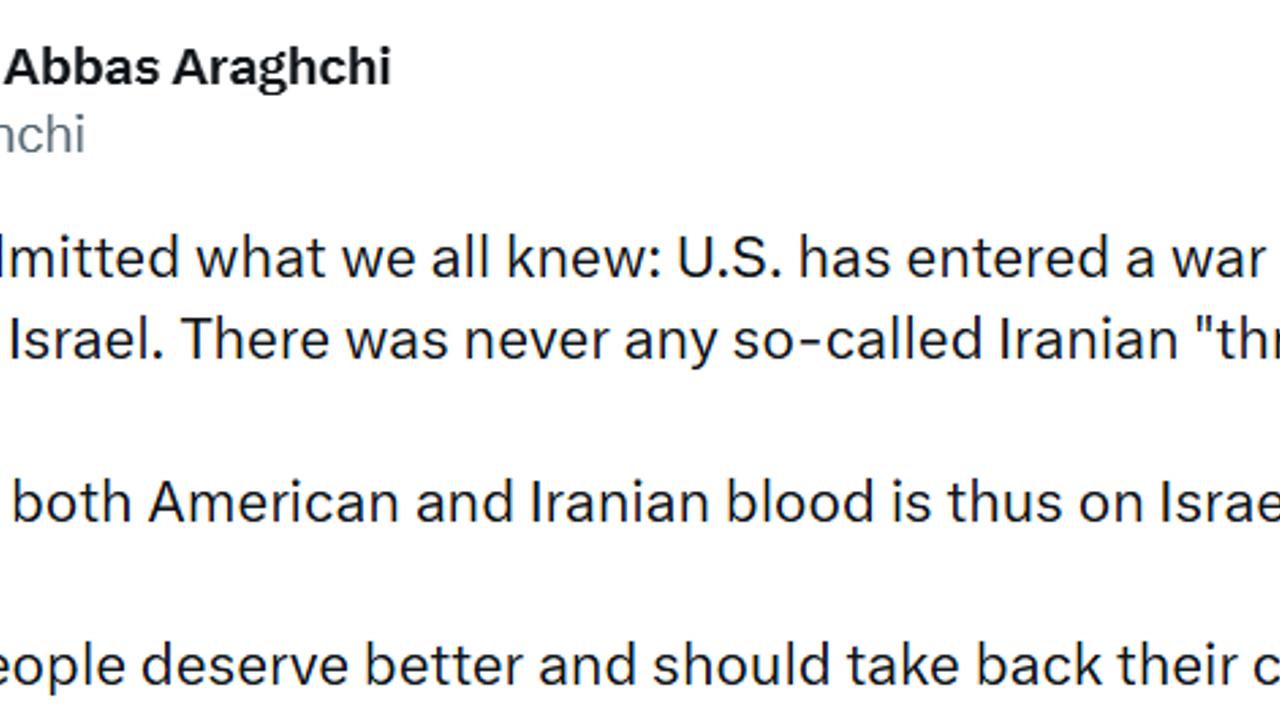 İran Dışişleri Bakanı Arakçi: "Rubio hepimizin bildiği bir şeyi itiraf etti: ABD, İsrail adına savaşa girdi"
