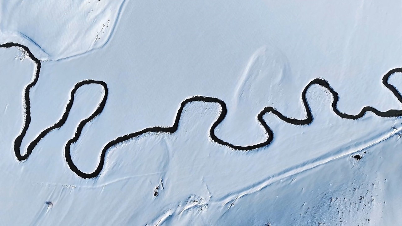 Mendereslerin karlı manzarası mest etti
