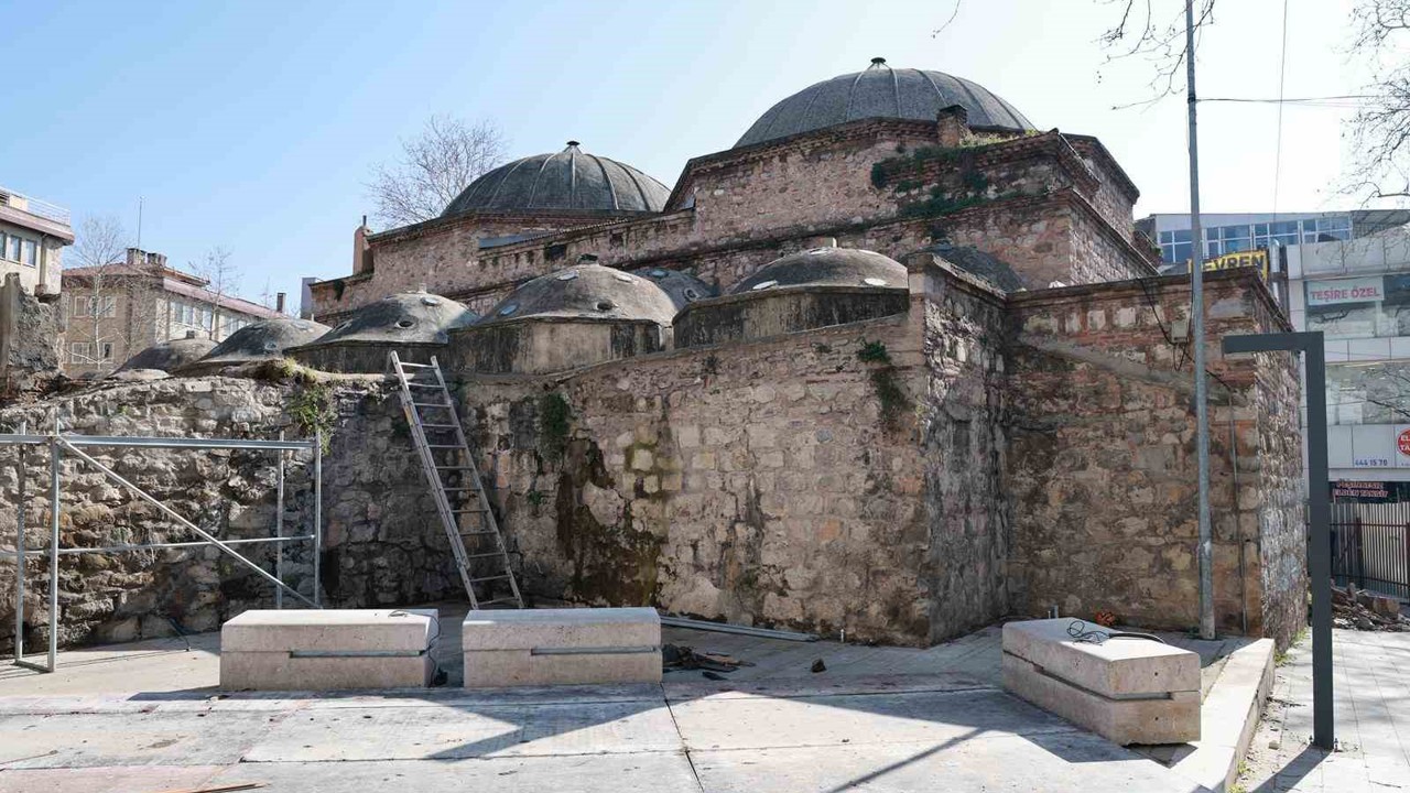 Gebze’deki tarihi Çarşı Hamamı’nda restorasyon çalışmaları başladı
