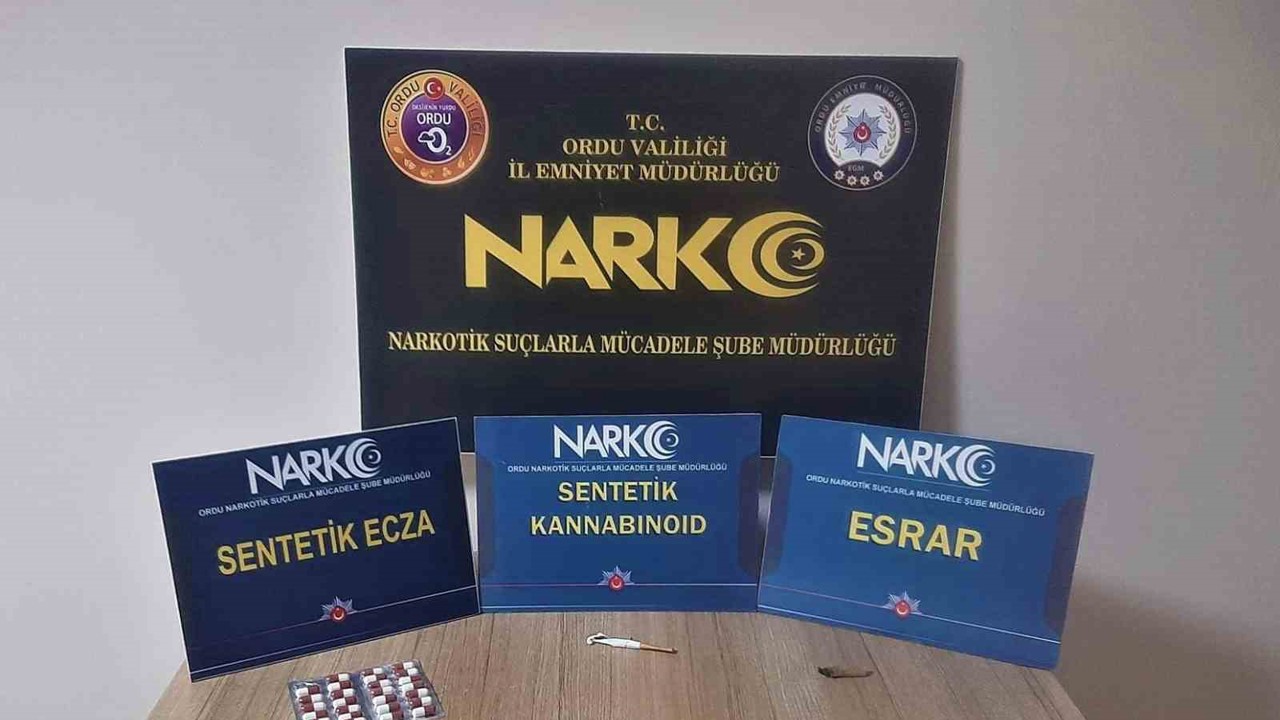 Ordu’da uyuşturucu operasyonlarında 4 tutuklama
