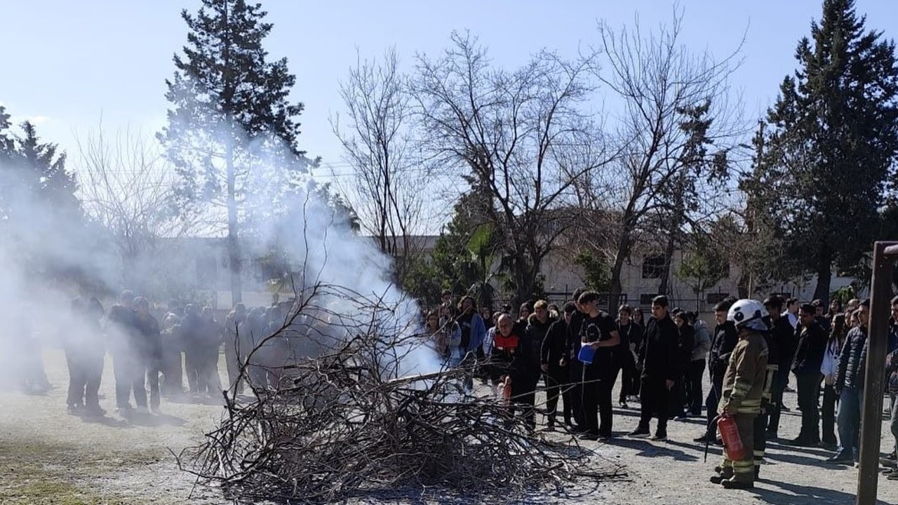Dörtyol’da öğrencilere yangın eğitimi verildi
