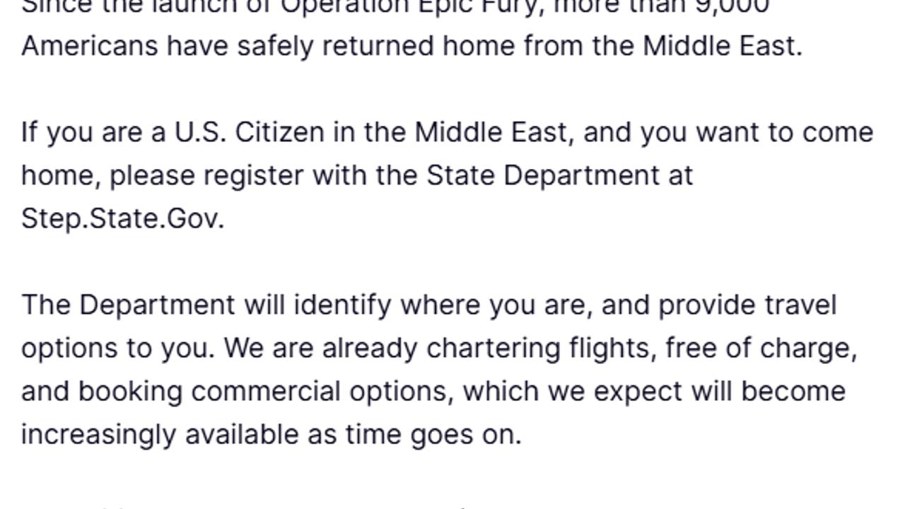 Trump: "9 bini aşkın Amerikalı Orta Doğu’dan tahliye edildi"
