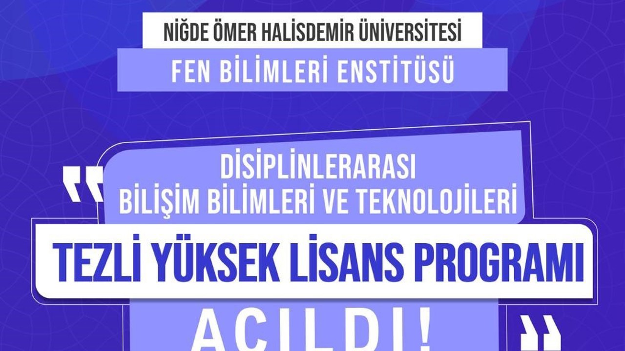 NÖHÜ’de disiplinler arası tezli yüksek lisans programı başladı
