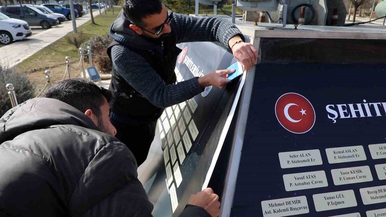 Elazığ’da şehitler anıtı restore edildi
