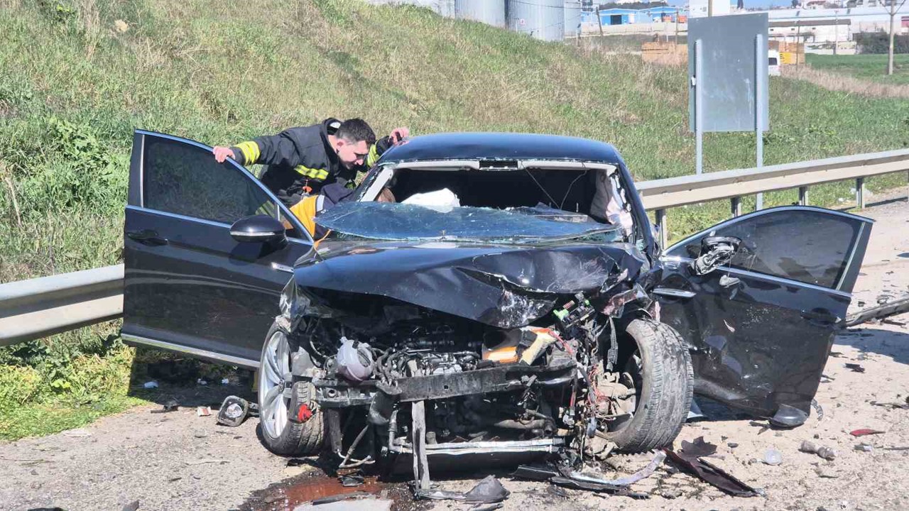 Tekirdağ’da 4 araçlı zincirleme kaza: 5 yaralı
