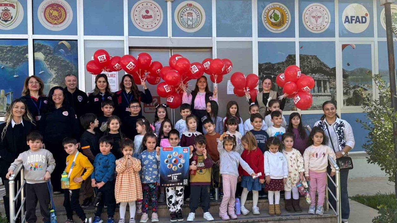 Muğla’da minik öğrenciler 112 ile tanıştı
