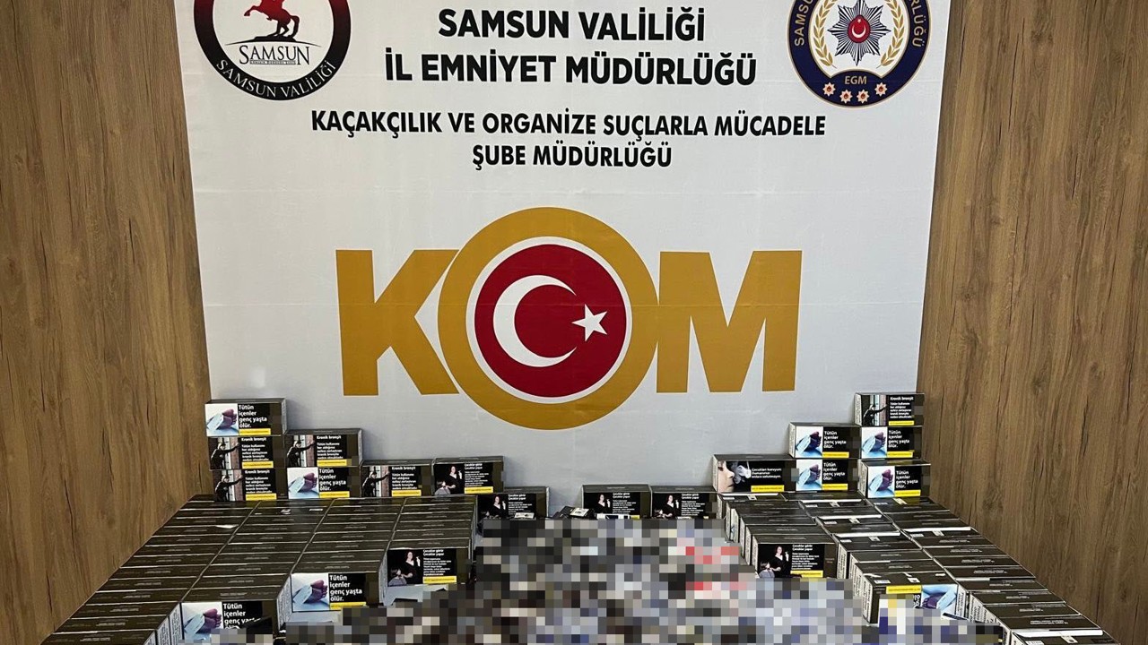 Tütün operasyonunda 22 bin doldurulmuş makaron ele geçirildi
