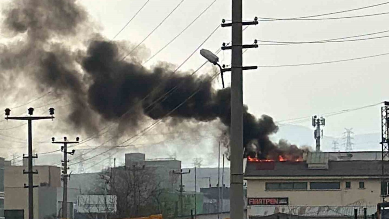 Ankara’da fabrika yangını
