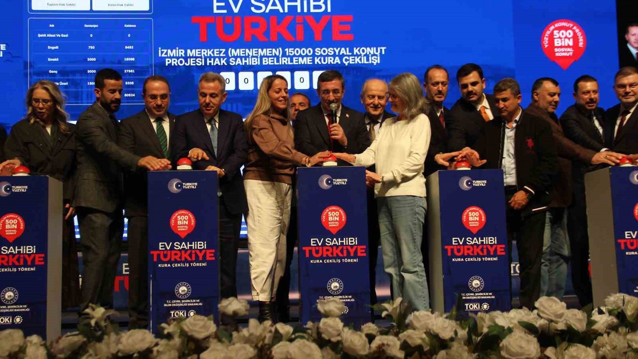 İzmir’de 21 bin konutun kurası çekildi
