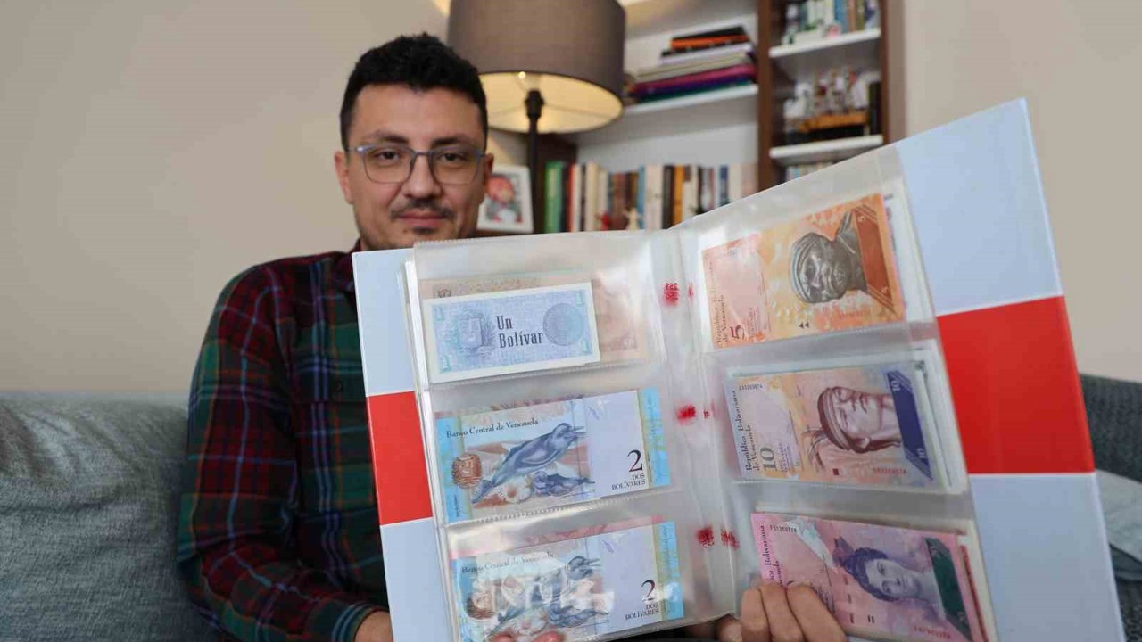 Beş kıtadan 75 ülkenin banknotunu derleyen öğretmen yok olan devletleri unutturmuyor
