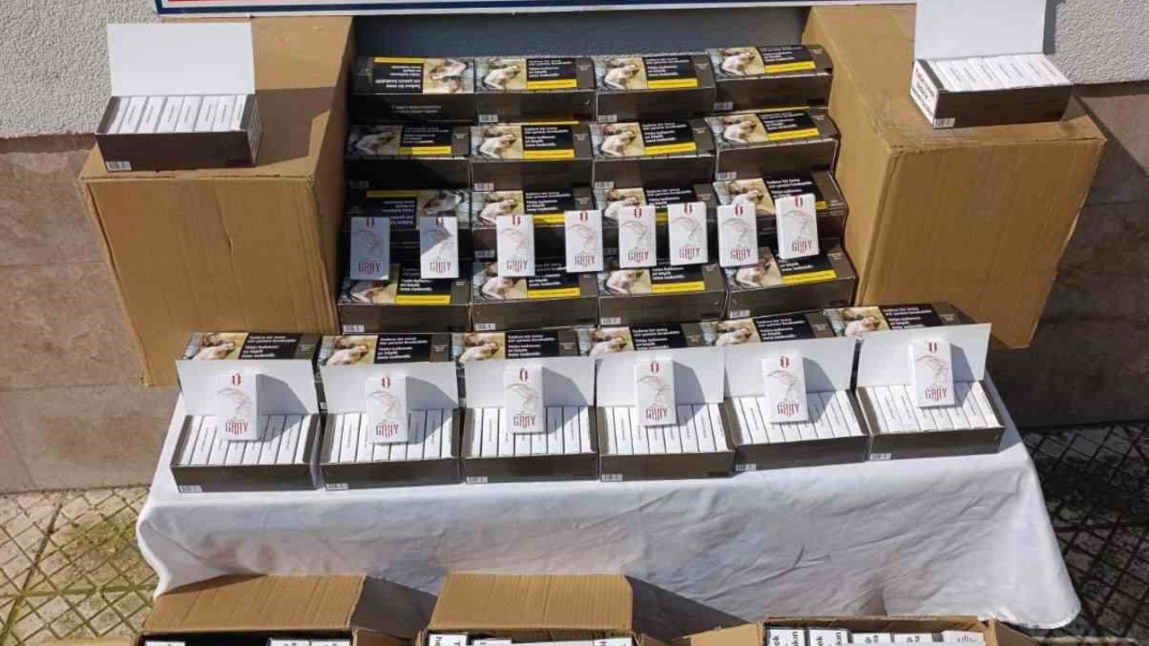 Çine’de 55 bin adet kaçak makaron ele geçirildi
